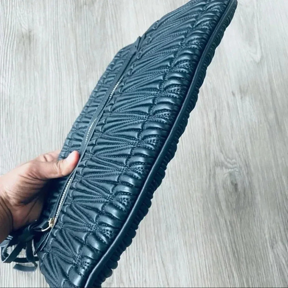 ZARA BLACK MINI BAG POUCH WITH  FRINGE - Picture 7 of 9